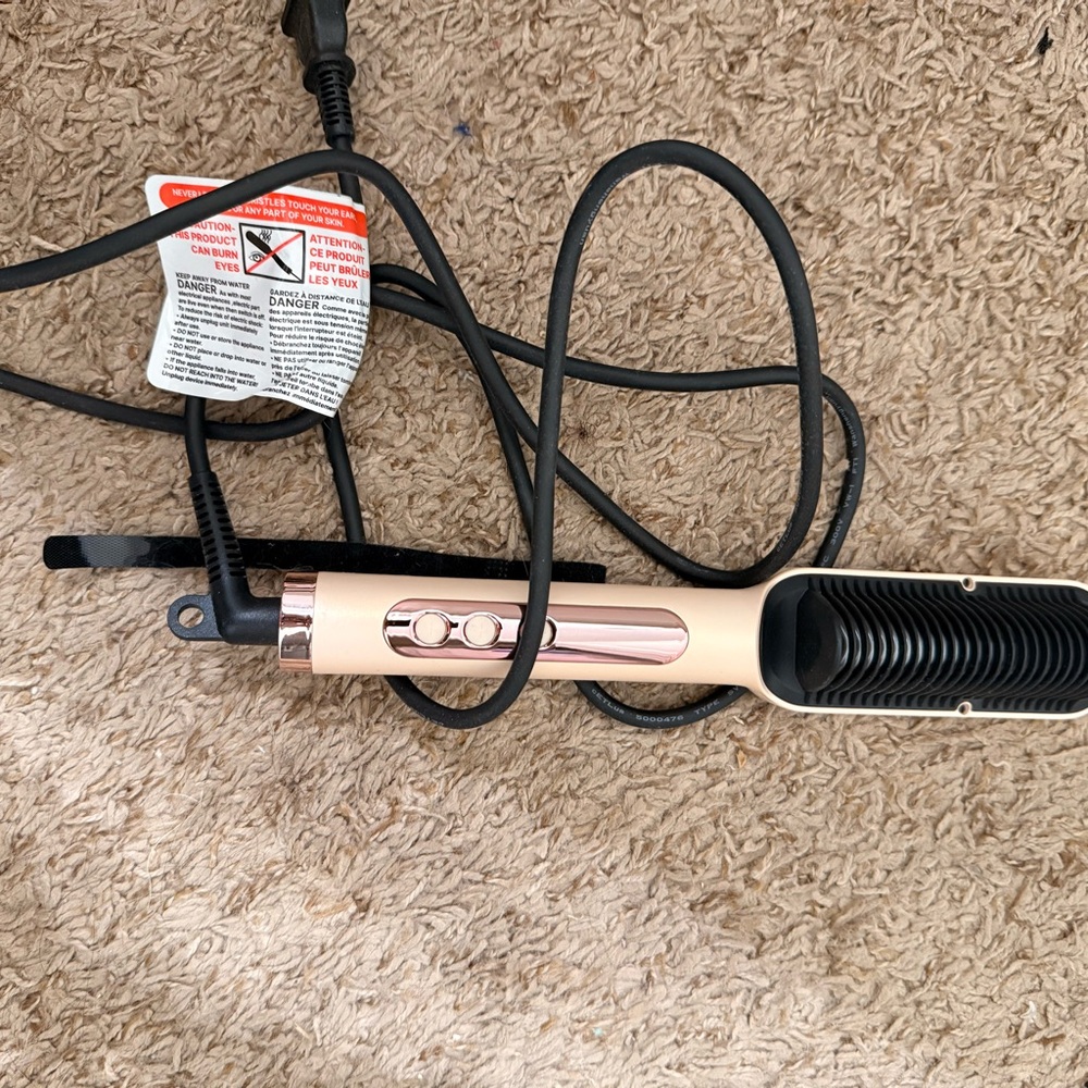 Rose Gold Hair Straightening Brush
